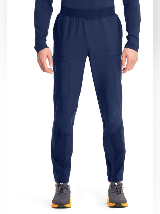Cherokee Infinity Other - Infinity by Cherokee NWT Navy Kinetic Knit Scrub Pants - Men’s Large